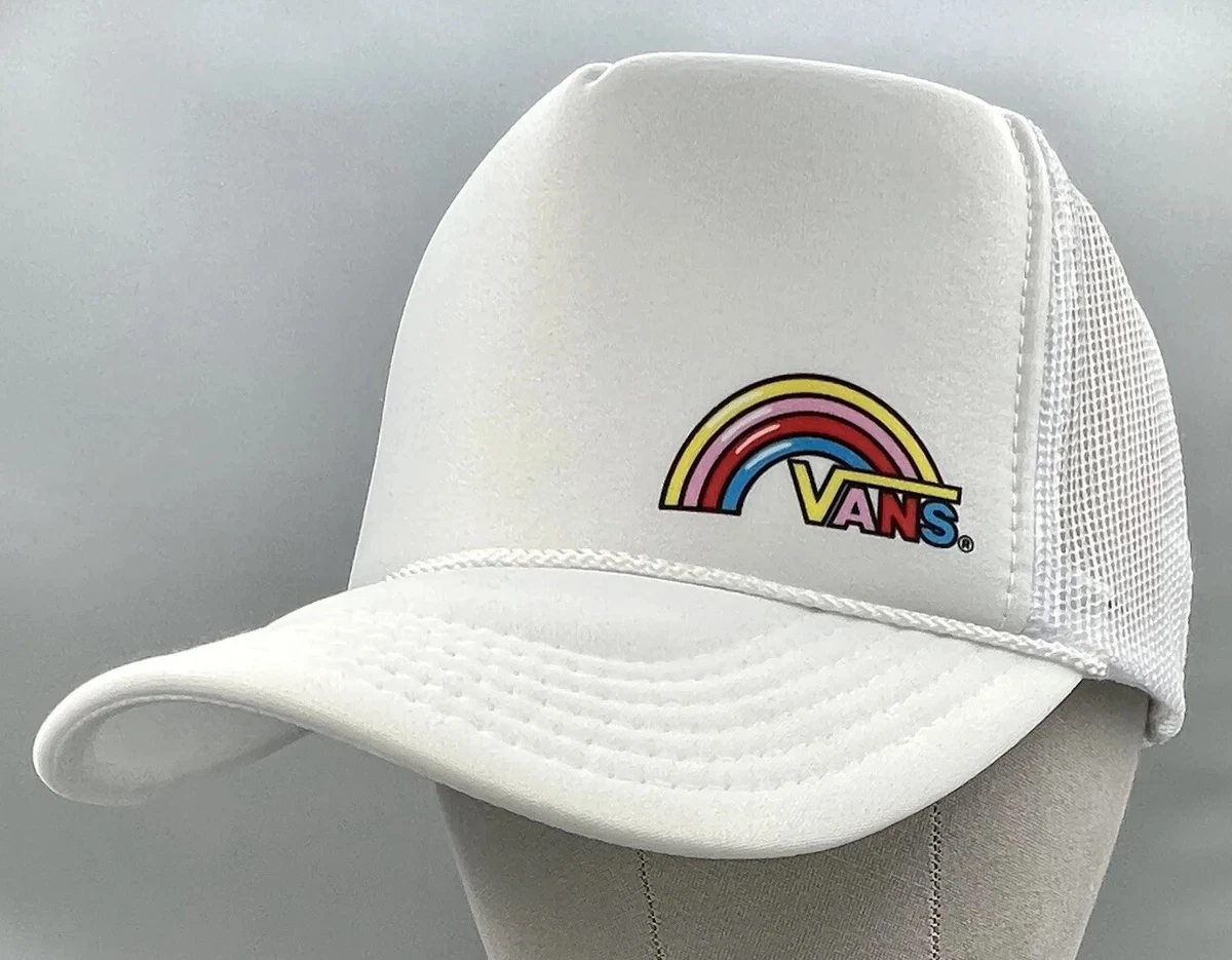 VANS OTTO VINTAGE New Mens Snapback Cap Foam Hat Band Rainbow