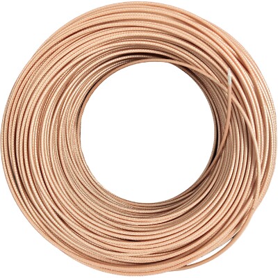 50FT RG316-D Double Shield Cable 50ohm M17/113- High Temperature Coax