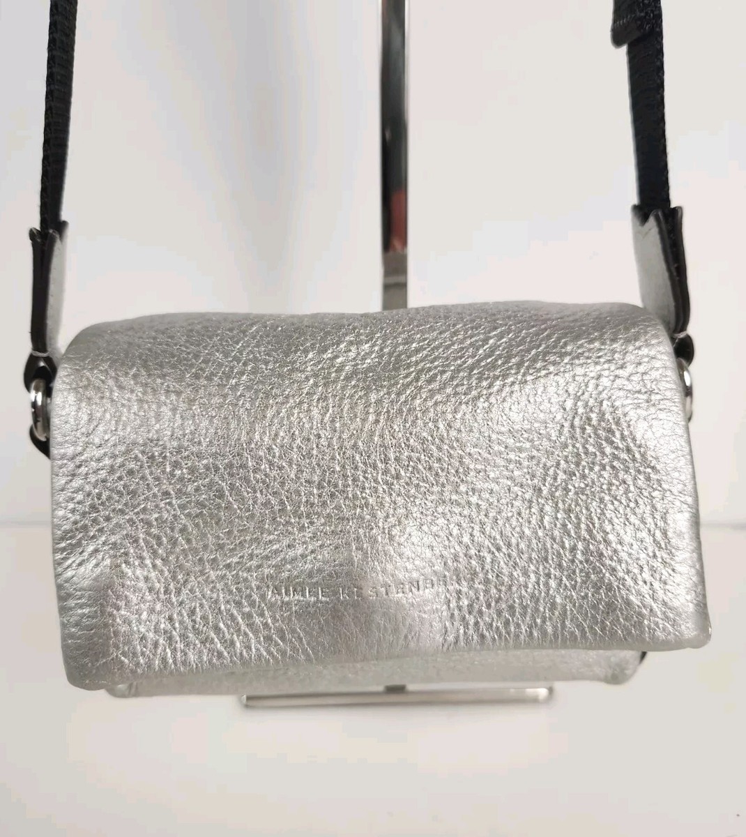 Wallet shoulder bag／silver Motleader Silver Metallic Evening Bag for Women Y2K Silver