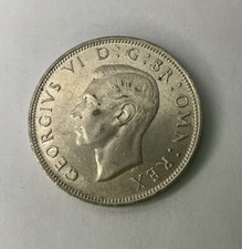 George VI Half Crowns 1940, Coins Very Good Condition