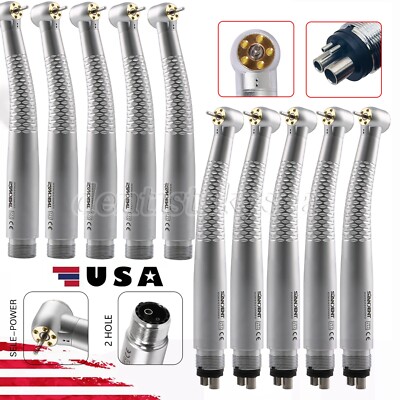 1-5X OLED 5 Light LED E-Generator SANDENT High Speed Fiber Optic Handpiece 2H/4H