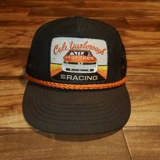 Vintage Rare Cale Yarborough Nascar Trucker Mesh Patch Hat Cap Hardees Snapback