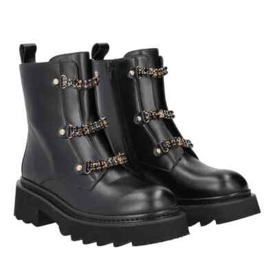 BLACK ANKLE BOOT - ROUGH BLUE ON SALE 50%!