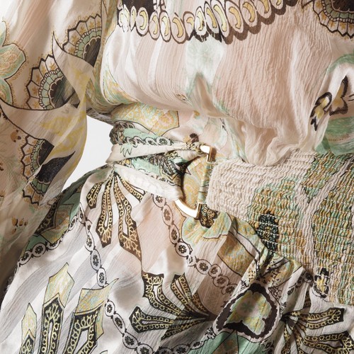 Roberto Cavalli Vintage 2007 Women's Floral V-Neck Silk Blouse Top size 38 IT - Picture 4 of 18