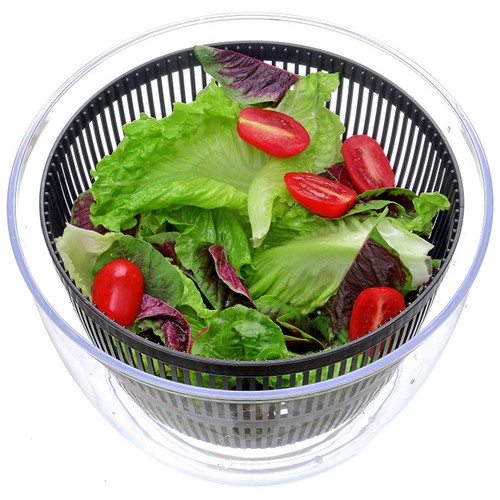 TODO Salad Spinner Vegetable Dryer Hand Lever Drainer Strainer Spinning Baske... - Picture 5 of 8