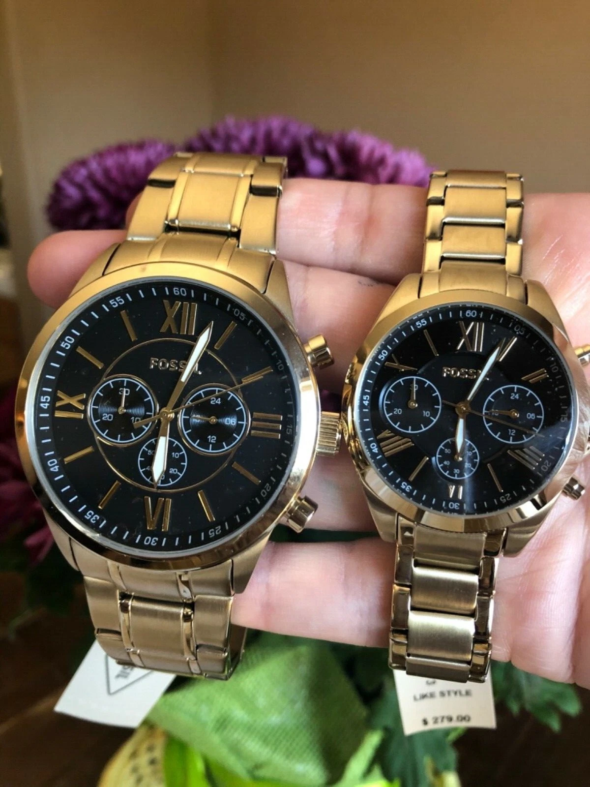 Fossil couple watches usa hot sale