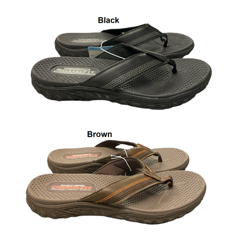 mens flip flops memory foam