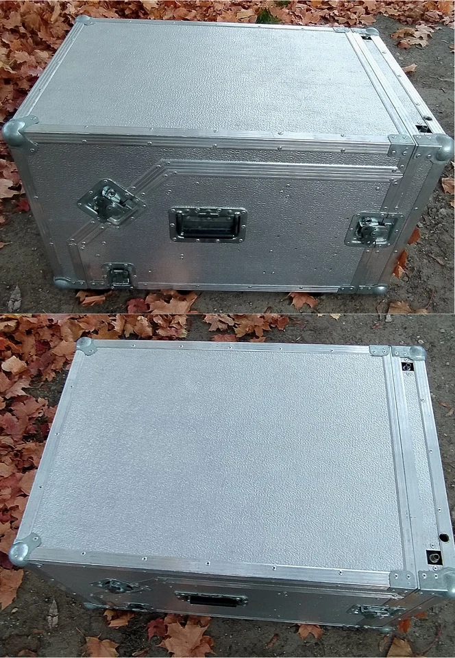 DJ Case Equipment Transportbox Flightcase Winkelrack Koffer silber Labicki modul - Bild 2 von 4