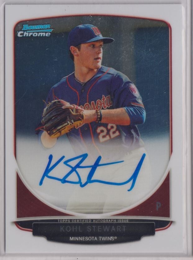 2013 Bowman Chrome Draft Draft Pick Autographs #KS Kohl Stewart (3)