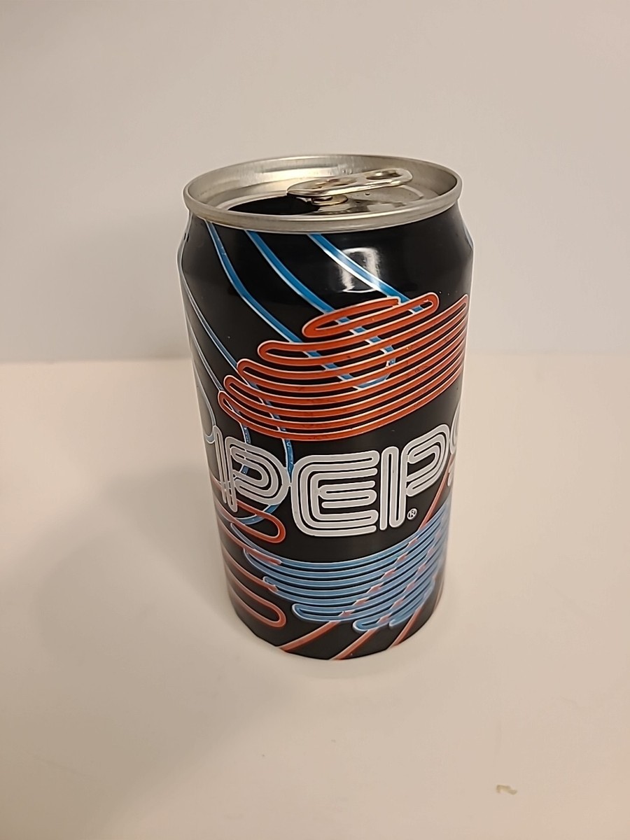 Pepsi Cool Cans Neon Spells SEX 1990s Empty Can 12 Oz Vintage Lot