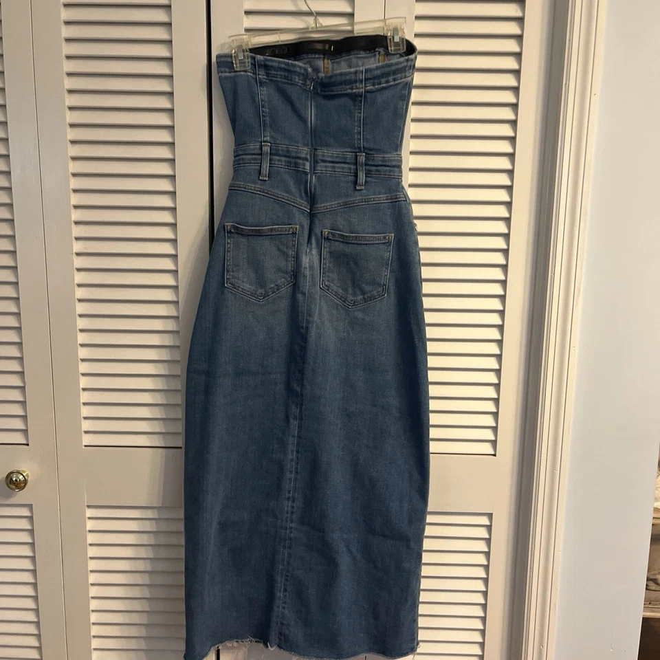 Pilcro для Anthropologie Jean без бретелек юбка костюм размер XS - Изображение 4 из 4