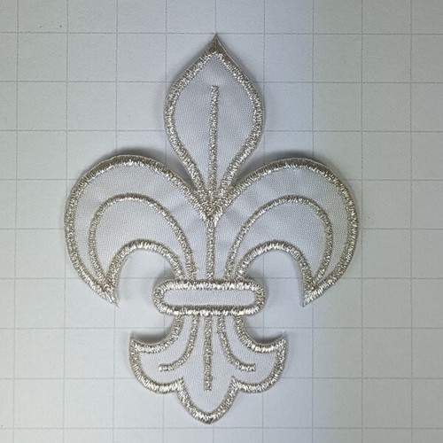 Fleur-de-Lys Iron on Patch Fleur de Lis Lily Flower Decorative 8x6x0.1cm(1g) - Picture 7 of 13