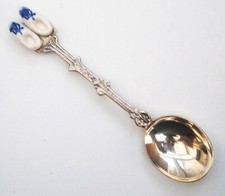 SV605 Vintage Holland Niederlande Clogs Schuhe kleine 3D Souvenir Sammler Löffel