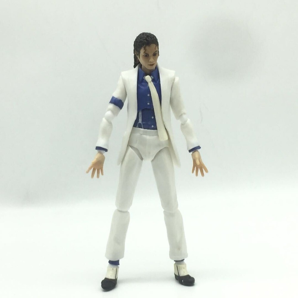 Michael Jackson Figurine Figurine Michael Jackson Keyhvao - Moonwalk Articulée - PVC 14cm - Cadeau Fan Décoration Bureau Fan