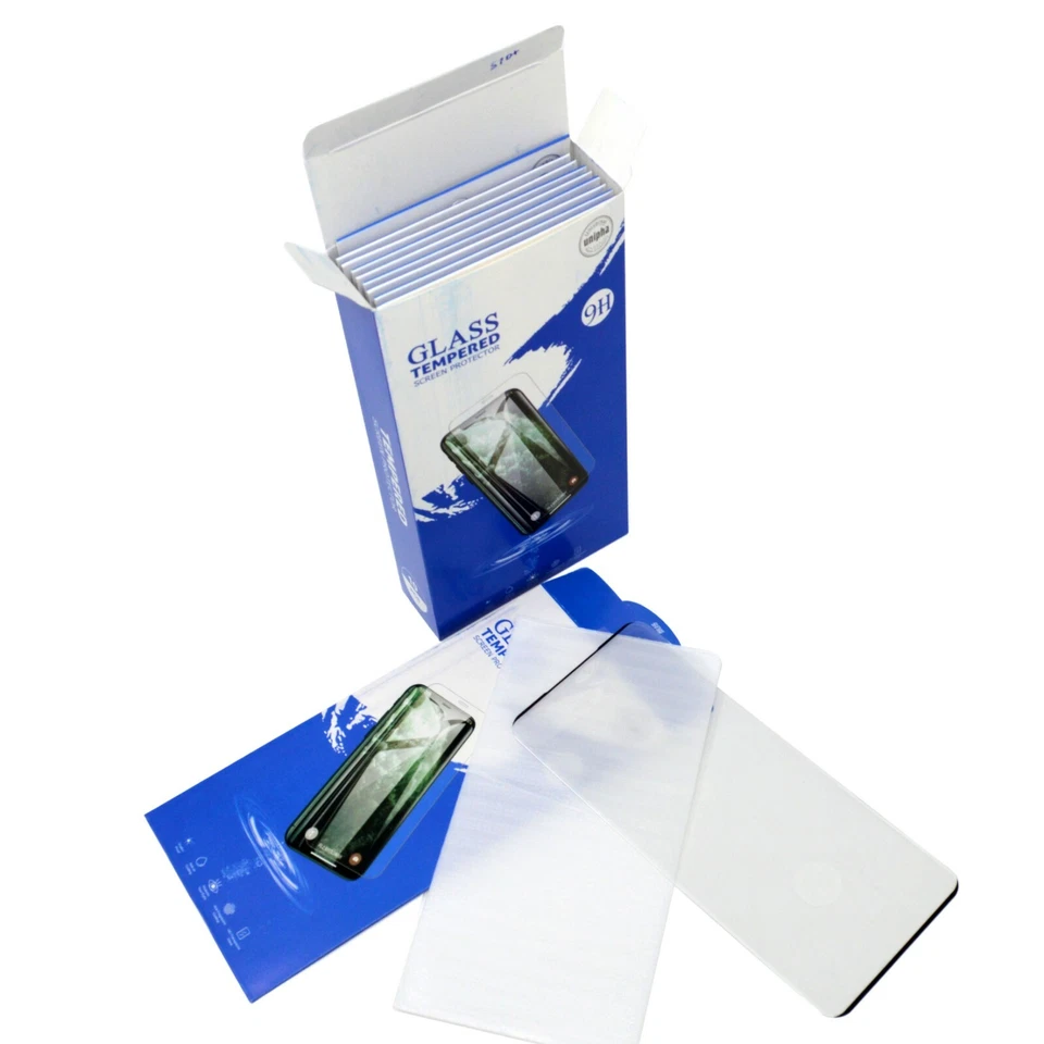 Paquete de 10 protectores de pantalla de vidrio templado para Samsung S9/S20 a S24 Note 8/9/10/20 Foto 2 de 4