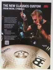 MASTODON Brann Dailor MEINL CYMBALS ~ Magazine PRINT AD 