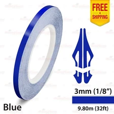 1/8" 3mm PinStriping Pin Stripe Tape Car Styling Line Decal Vinyl Sticker BLUE
