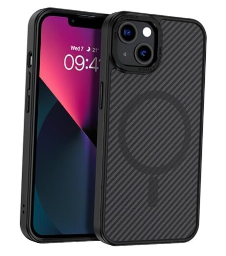 for Magnetic iPhone 13 Case, Phone Case iPhone 14 [Compatible with Black