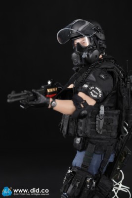 In-Stock 1/6 Scale DID MA1008 LAPD SWAT 3.0 Takeshi 12in Male