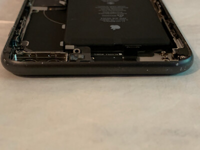 Apple iPhone 8 plus black original oem frame housing for