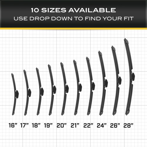 All Season CAT C2.0 Windshield Wiper for Cars, Trucks, SUVs 22 Inch Wiper Blade - Bild 6 von 9