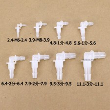 90 Degree Elbow Hose Joiner Barbed Connector Air Water Pipe Tubing Male Thread