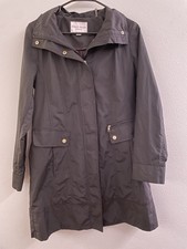 Cole Haan Signature Back Bow Packable Hooded Raincoat Small