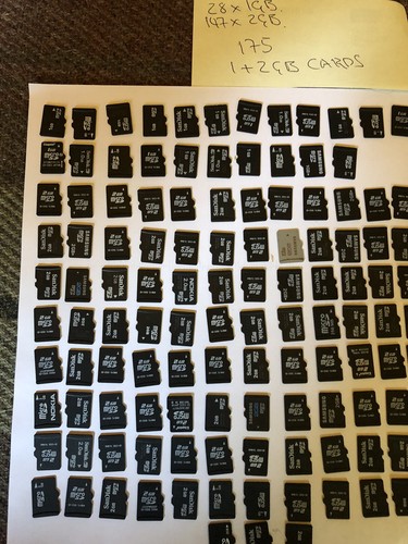 Job Lot Bundle of 175 Micro SD Memory Cards 28 x 1GB and 147 x 2GB - Zdjęcie 6 z 7