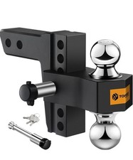 Adjustable Trailer Hitch, 6 Inch Drop Hitch Ball Mount Fits 2-Inch Receiver ...