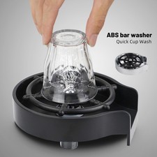 Glass Rinser for Sink Automatic Cup Washer High Pressure Bar Coffee Kitchen