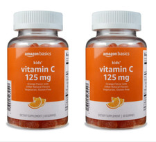 2-PACK! Amazon Basics Kids Vitamin C 125mg Gu...