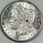 1891-S $1 Morgan Dollar 90% Silver San Francisco US Coin - BETTER DATE/ LUSTER!