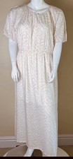 Nine West Size 2X light peach midi dress short sleeve