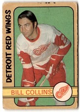 Bill Collins 1972-73 O-Pee-Chee #265 SEE SCAN FOR CONDITION Detroit Red Wings
