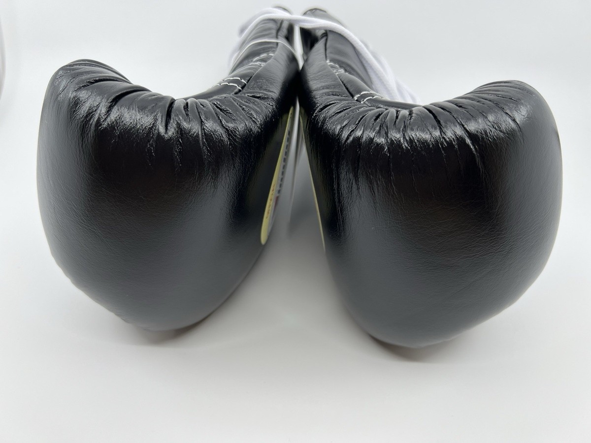 Winning Boxing Gloves 8oz Lace-up Black MS-200 Made in Japan
