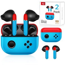 Awaiymi 1 Pack Kids Adults Wireless Earbuds, Bluetooth 5.3 Touch 1 Pack, Blue