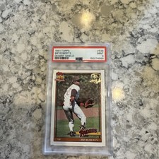 1991 Topps Desert Shield #538 BIP ROBERTS PSA 9 PADRES