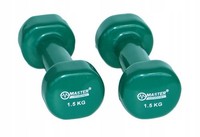 Hantelki ŻEliwne Pokryte Winylem 1,5 Kg X2 Master Sport S.R.O.