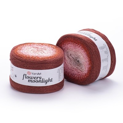 YarnArt Flowers Moonlight Glitter Yarn 9.17 oz 1094 Yards 3288 Cotton Blend