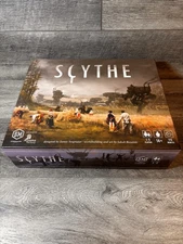 SCYTHE Board Game, Stonemaier 2015, New Open Box All Pieces and Cards in Plastic