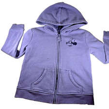Walt Disney World Jumping Beans Hoodie Girl's Purple Minnie Mouse Zip Up Size 5T