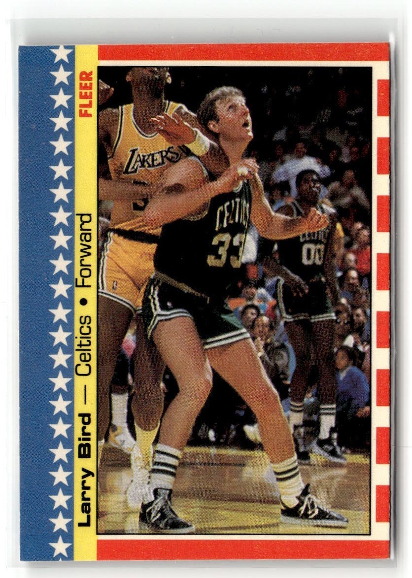 1987 Fleer Sticker #4 Larry Bird