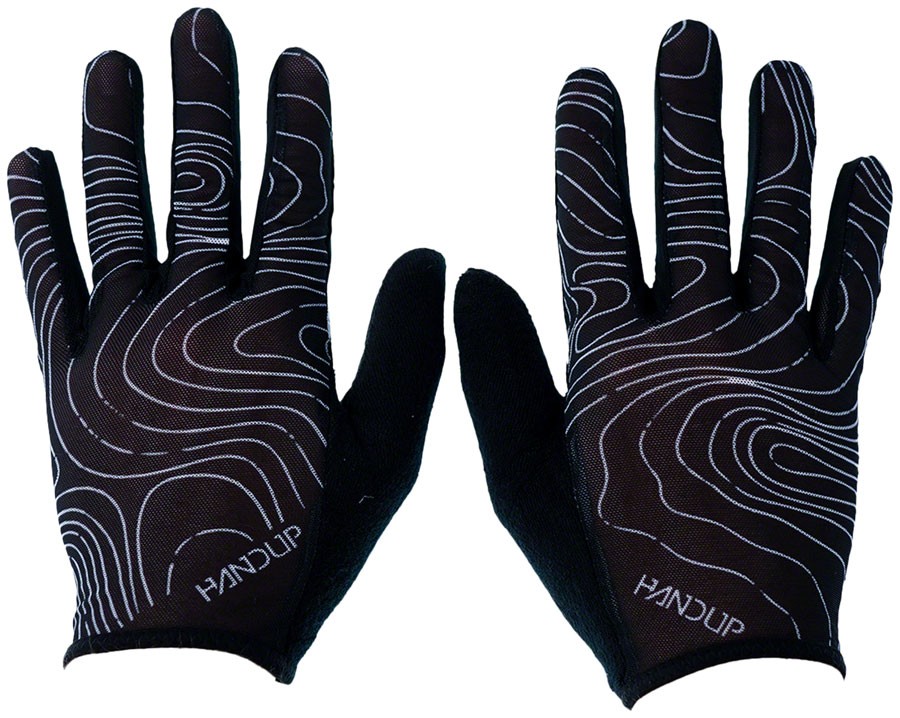 Handup Vented Gloves - Topo Map Full Finger Gloves X-Large Multi-Color