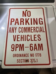 Vintage No Parking Sign | eBay