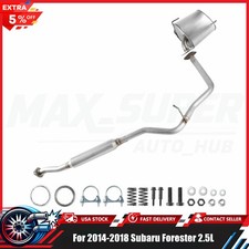 Resonator Muffler Exhaust System Kit Fits 2014-2018 Subaru Forester 2.5l Resonator Muffler Exhaust System Kit Fits 2014-2018 Subaru Forester 2.5l