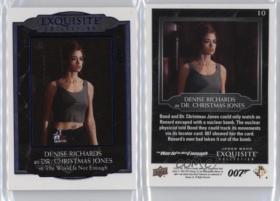 2025 James Bond Black Diamond Blue 20/49 Denise Richards Dr Christmas ...