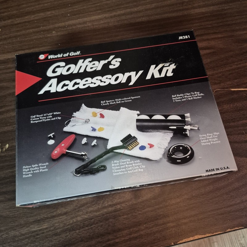 Golfer's Accessory Kit  JR281 World of Golf  Made in USA