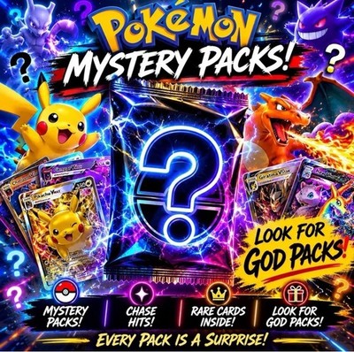 POKEMON HOLIDAY MYSTERY BOX *LIMITED STOCK* (Vintage, Sealed Packs, MEGABLOCKS)