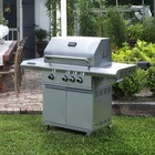 Victory 3 Burner Propane Gas Grill With Infrared Side Burner