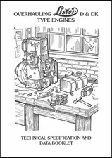 Lister D & DK Stationary Engine Overhauling Booklet